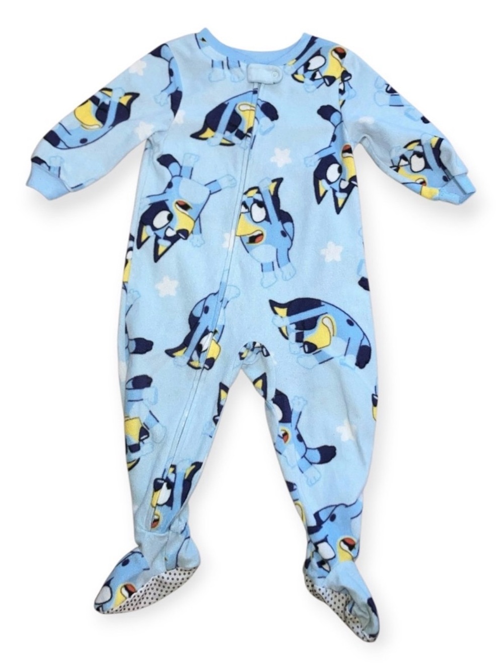 Bluey Baby Boys Character Zip-up Footies